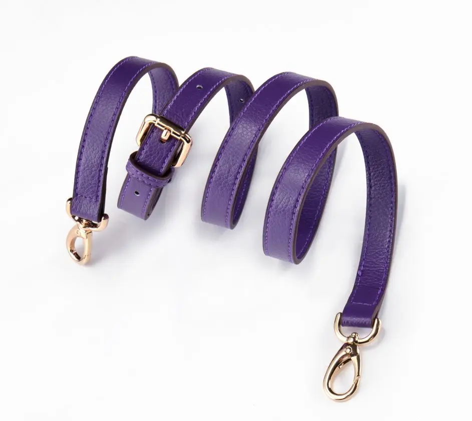1.8CM purple 1,2/1,8 см ширина из натуральной кожи подгоняемый Замена крестообразные ремни сумка Аксессуары Золотая Серебряная фурнитура крест узор - Цвет: 1.8CM purple