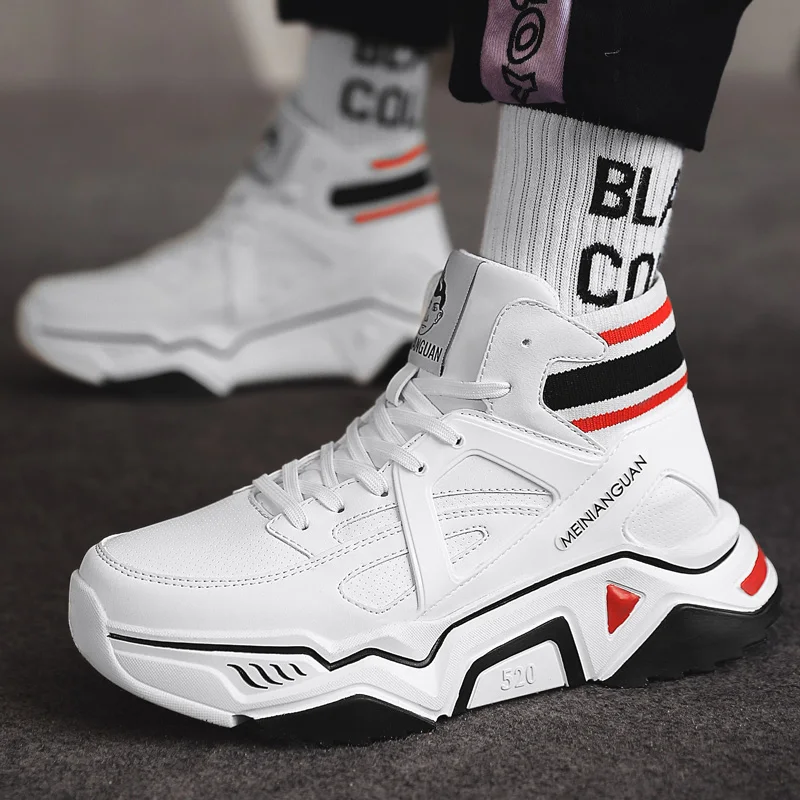 

2020 Hot High Top Men Casual Shoes For Men Sneakers Tenis Masculino Breathable Lace-up Men Shoes Chaussures Pour zapatos hombre