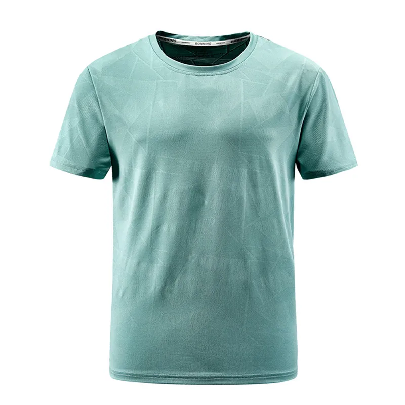 

2020 Summer Hot Sale Short Sleeve Jogging Breathable Absorb sweat T-shirt Outdoor Gym Camping Men Quick-drying T-shirt