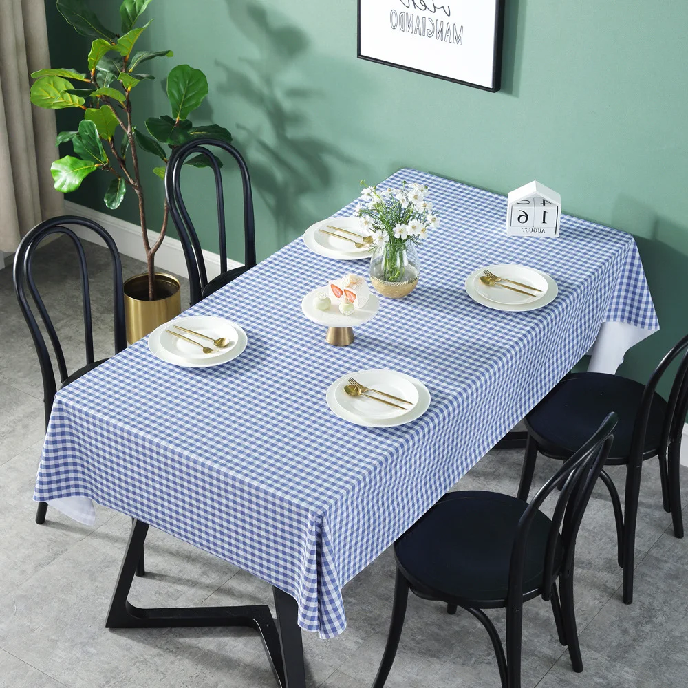 

Table cloth Waterproof Rectangle Tablecloth SquareTablecloth Plaid PVC table cloth Tea table