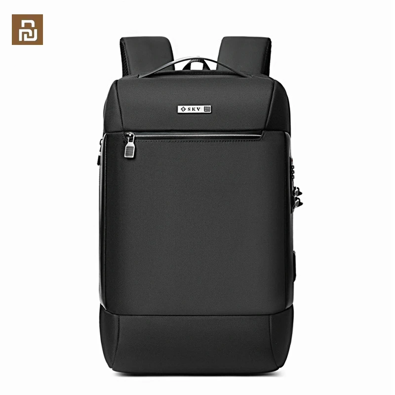 

Xiaomi Youpin 18 inch Waterproof Business Backpack USB Charging Highend Business Leisure Antitheft Lock Backpack Trip Laptop Bag