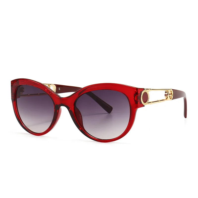 

2pce New Modern Vintage round Frame Narrow Sunglasses Ins Style Street Shot Big Brand Sunglasses