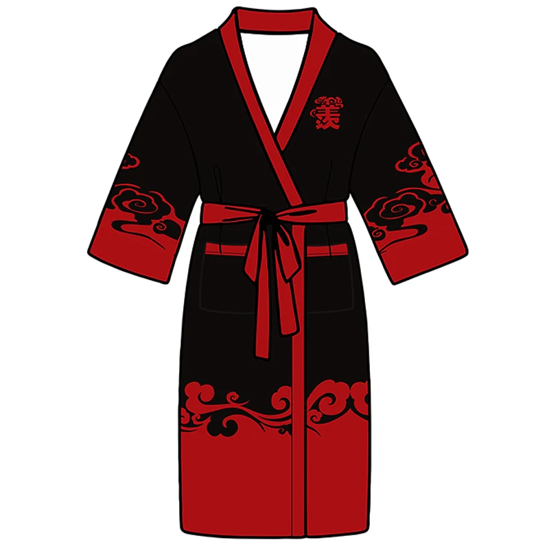 Wei wuxian Grandmaster of Demonic культивирование MDZS Косплей Lan wangji Wei wuxian пижамы зимние мужские и женские халат унисекс Домашняя одежда ночная одежда - Цвет: Wei wuxian