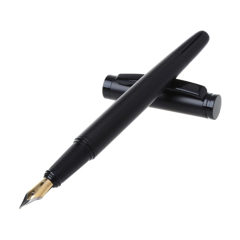 

Hero 737 Black Fountain Pen 0.5mm Metal Business School Office Stationary Gift