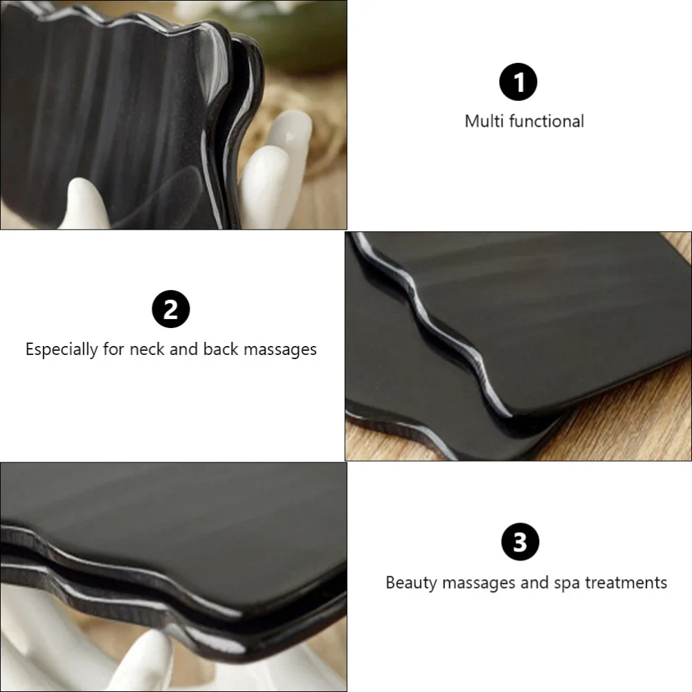 

2PCS Body Face Beauty Scraping Plate Smooth Relieve Fatigue Scraping Plate
