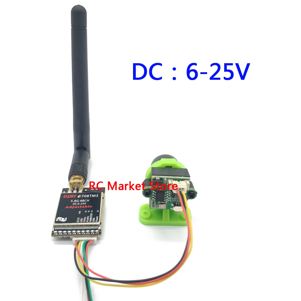 Готов к использованию 5,8G FPV приемник UVC видео нисходящий OTG VR Android телефон+ ewrf 25 МВт/200 мВт/600 мВт Передатчик+ CMOS 1000TVL камера