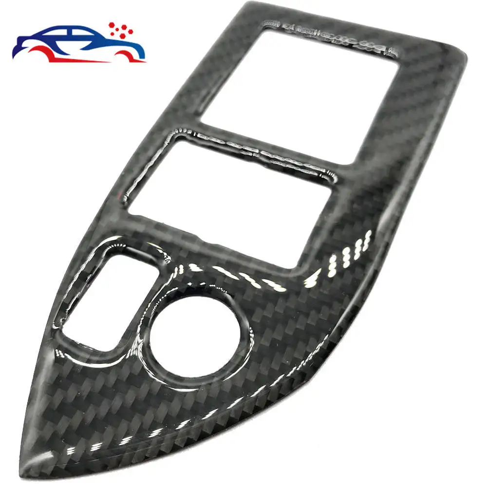 

car accessories interior decorative interior sticker carbon fiber black Rising window panel decoration sticker