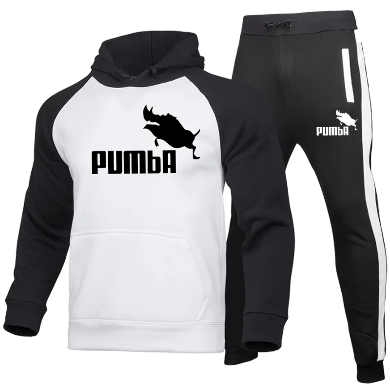 

winter hoodies suits men fashion Fleece red hoodie black Brand pants Casual Jogger suit tracksuit sweatshirt woman pullover