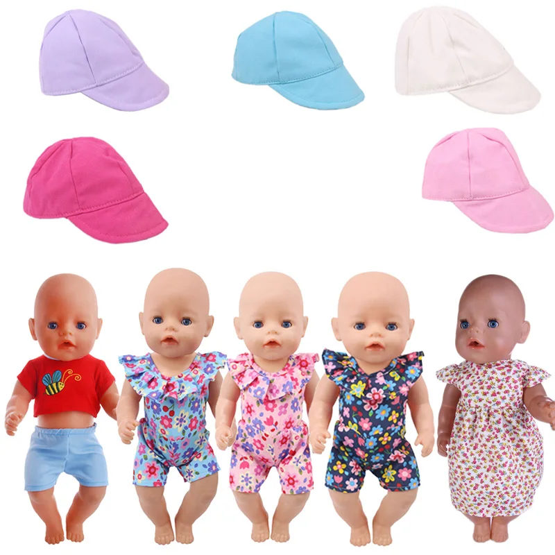 

Кукольная одежда, штаны и шляпа, 18 дюймов, американская и 43 см, новорожденная кукла, Рождественская игрушка для девочек