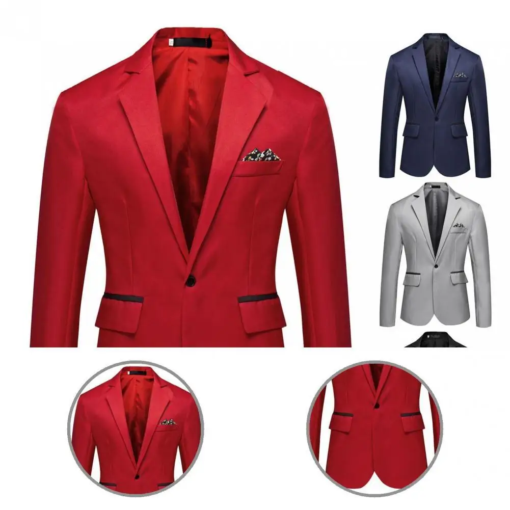 

Classic Casual Formal Lapel Suit Coat for Business Men Blazer Classic Casual Formal Lapel Suit Coat for Business