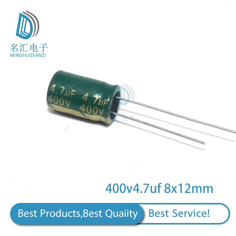 

20PCS 400V4.7UF 8*12mm igmopnrq Aluminum electrolytic capacitor high frequent low impedance 8x12mm
