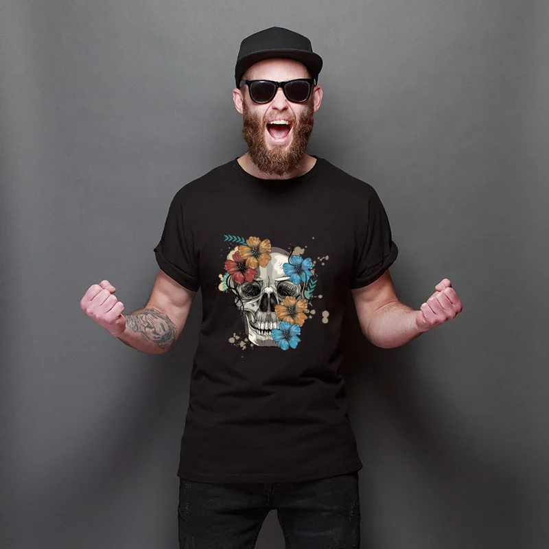 

April Fool Day Fowering Skull High Quality 3D Printed Tops T Shirt Youth Newest Tops Tees Funky Retro Tee Shirt Gifts