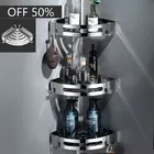 Полки для ванной комнаты угловая полка настенная мыльница для ванной комнаты держатель для шампуня для душа настенный тип нержавеющая сталь