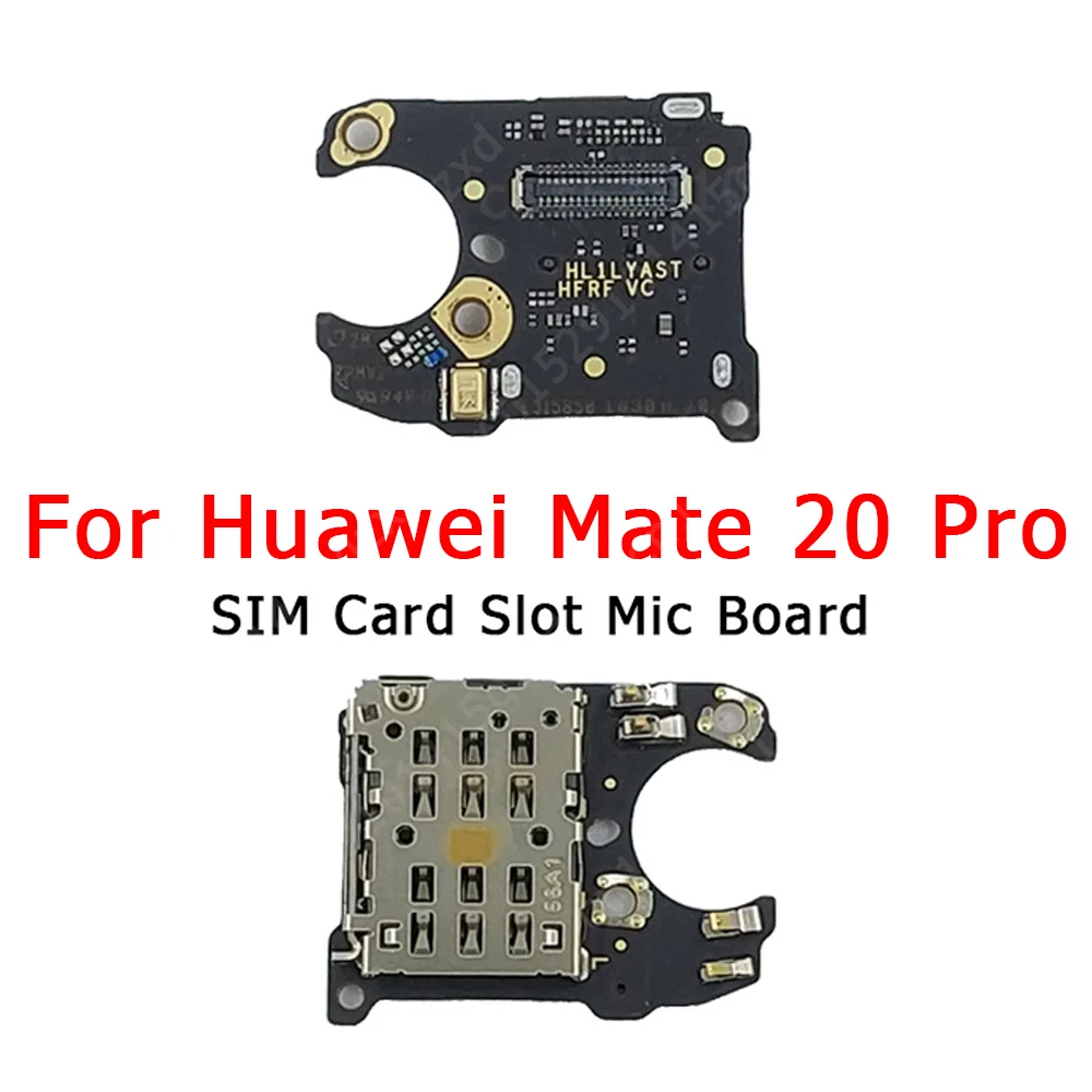 Оригинальный слот для SIM-карты Huawei Mate 20 Pro крепление к антенне микрофон гибкое