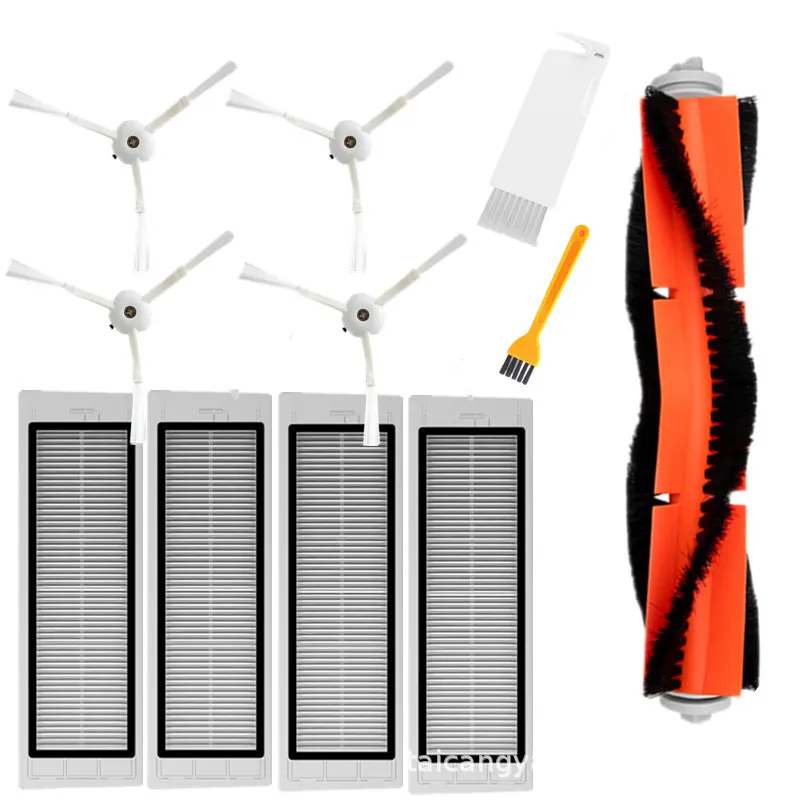 11pcs lot Подходит для Xiaomi Roborock Robot S50& S51 наборы запасных частей пылесоса вставка из ткани для швабры влажной уборки фильтр боковая щетка часть - Цвет: 11pcs lot