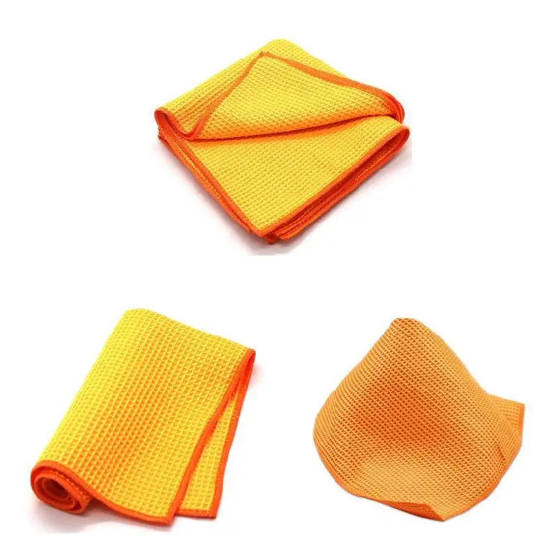 

2pcs Microfiber Window Car Washing Water Drying Clean Glass Cleaning Towel Wipe Auto 40x40cm F-Best