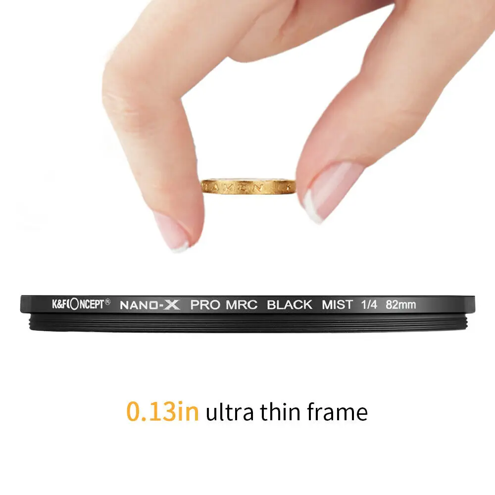 Фильтр K &amp F Concept 49 52 55 58 67 72 77 82 мм черный Pro Mist 1/4 многослойный | Электроника