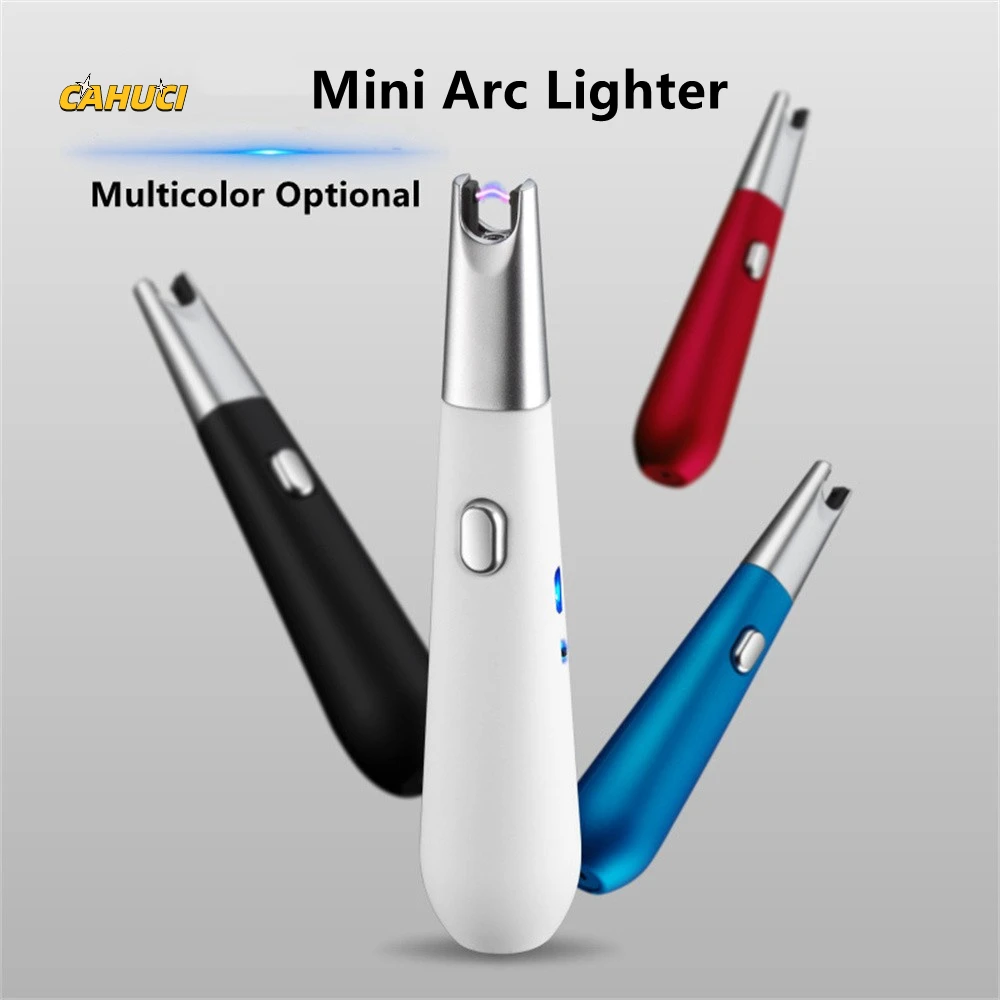 Electric MIni Arc BBQ Lighter USB Windproof Flameless Plasma Ignition Torch Kitchen Lighters Gas Lighter For Candle Gas Stove