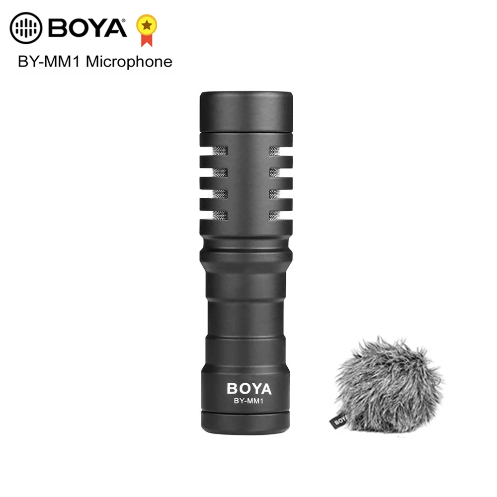 BOYA BY-MM1 кардиоидный микрофон для смартфона DJI Osmo Nikon Canon DSLR Youtube Vlogging запись 3 5 мм