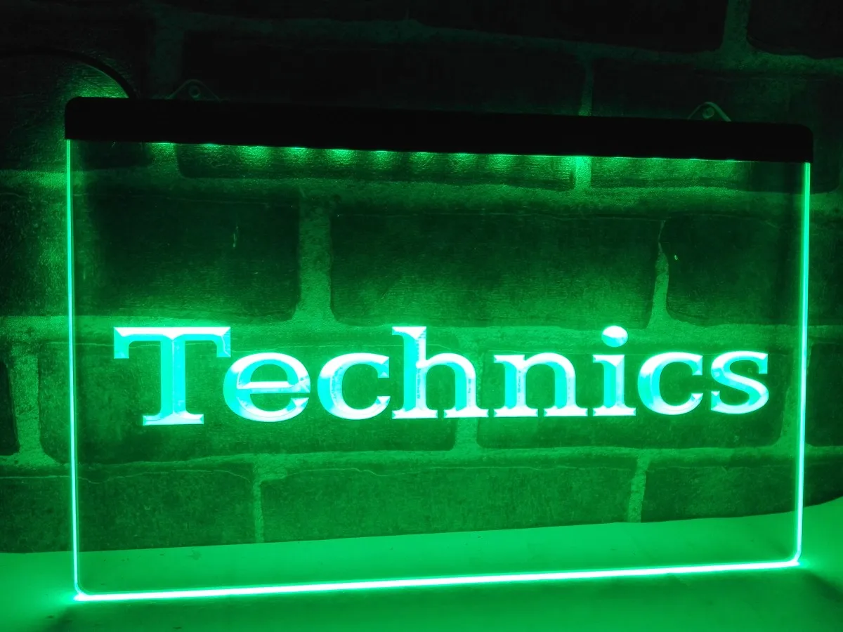 K149 Technics поворотные столы Dj музыка Новый светодиодный неоновый Световой