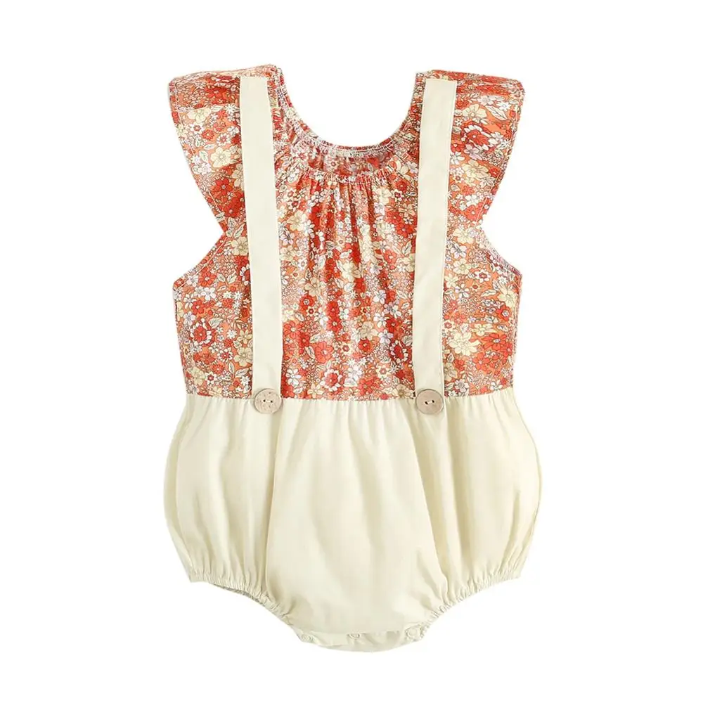 

Summer Baby Girls Floral Bodysuit