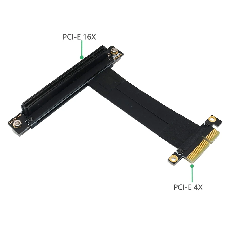 Плоский кабель удлинитель PCI E 16X to 4X с магнитным основанием и адаптером для