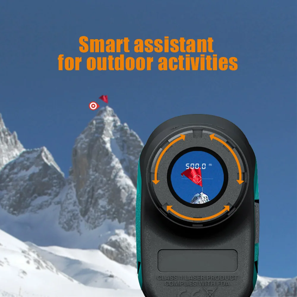 Портативный лазерный дальномер для гольфа 600 м тестер скорости цифровой