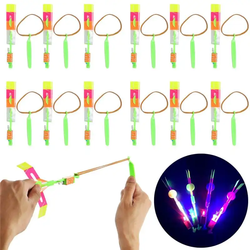 12 шт. детская игрушка LED Flier Flyer вращающийся удивительный светильник Летающий