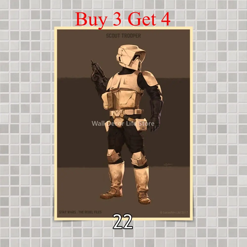

Star Wars Robot Movie Poster Wall Stickers For Home Room Bar Decor Art