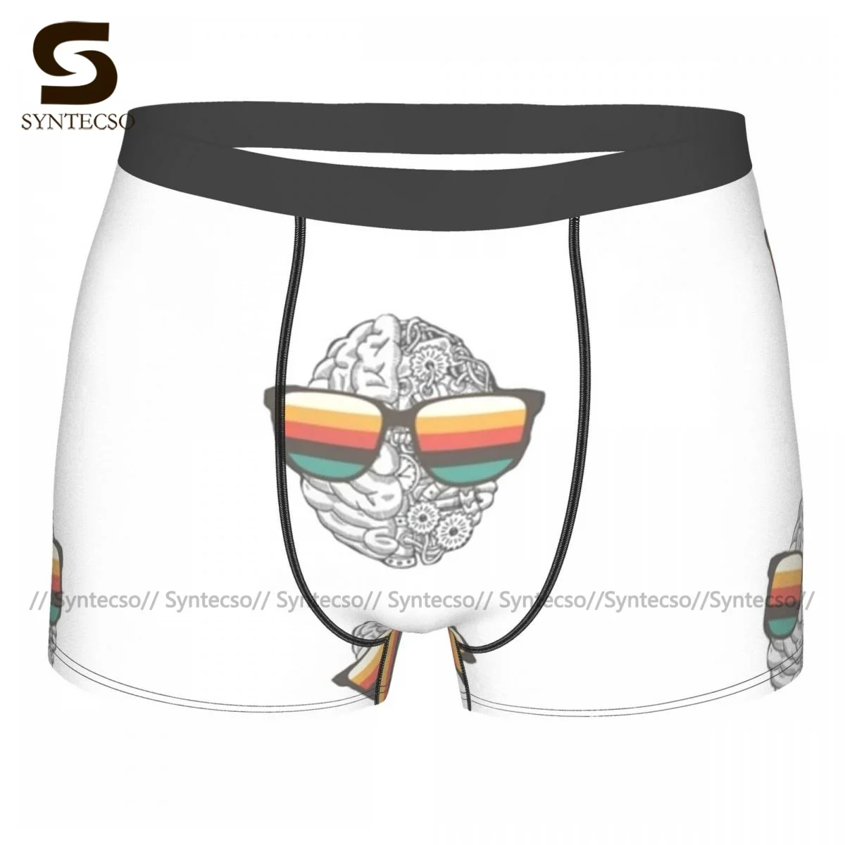 

Swag Underwear Males Design Cute Trunk Sublimation Trenky Polyester Boxer Brief