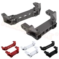 2pcs trx4 aluminum bumper mounts front rear replacement of tra8237 for traxxas trx 4 110 scale rc crawler car upgrade parts