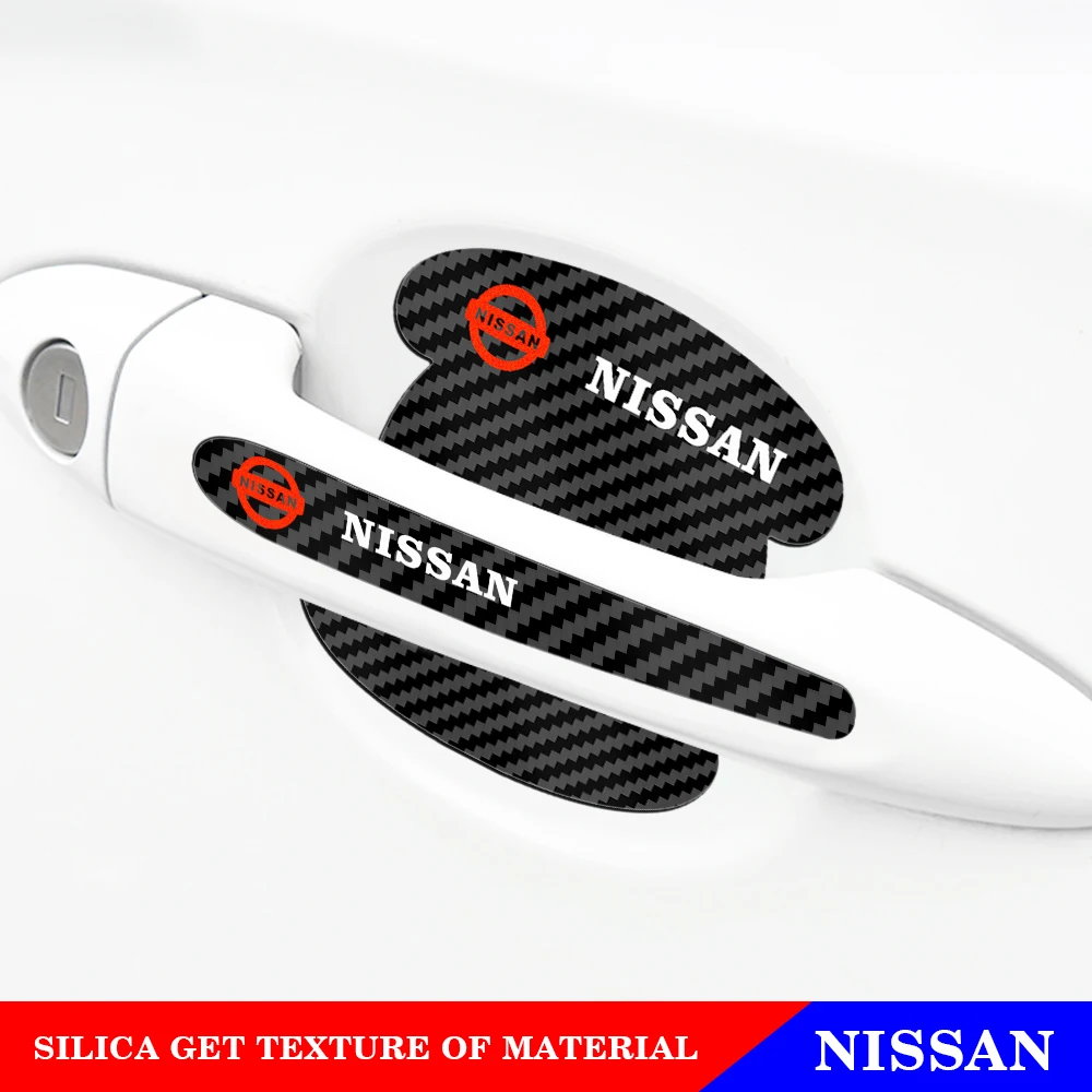 4/8 шт. наклейки на дверную ручку автомобиля Nissan Kicks Pathfinder J10 J11 X-Trail T32 T31 Qashqai NISMO Maxima