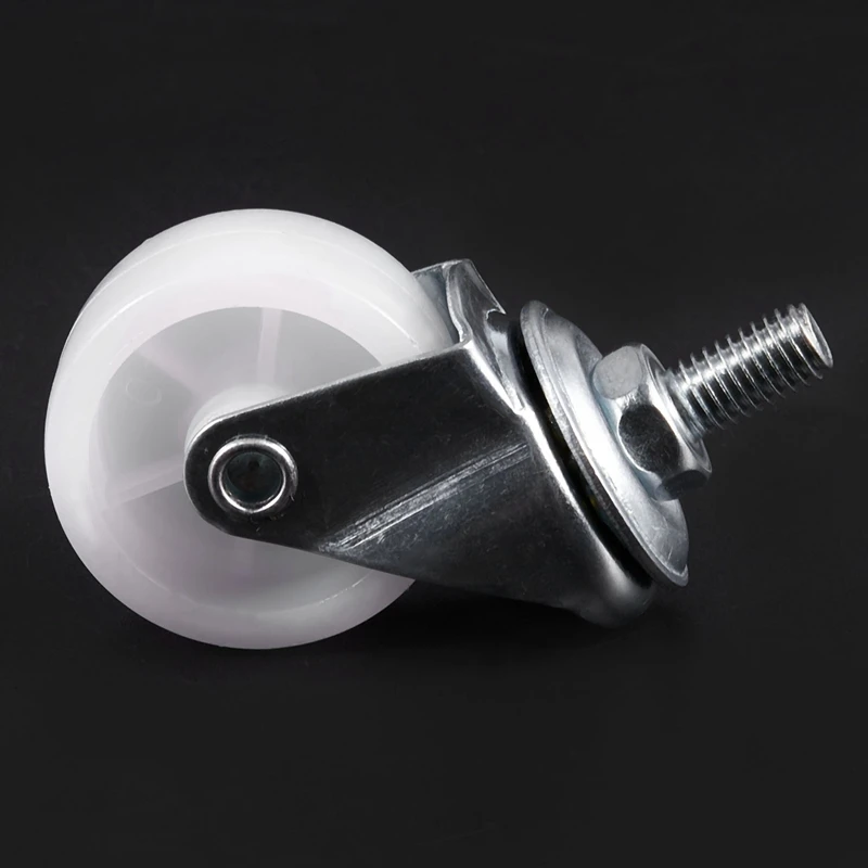 4 шт. рыночная тележка 8 мм диаметр резьбы 1 5 дюймовый круглый PU колеса поворотные