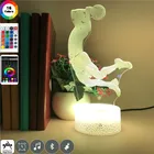 3D прикроватная иллюзия, подножка, фигурка, ночник, светодиодный атмосферный ночник, баскетбольные вентиляторы, комнатная настольная лампа, домашний декор, подарок для подростков