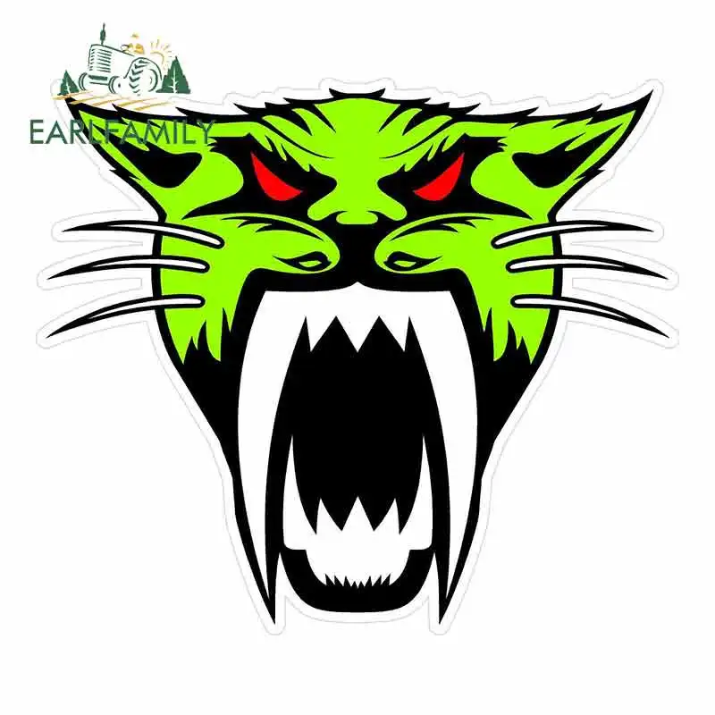 

Аниме-наклейка EARLFAMILY, 13 см х 11,2 см, с изображением головы Арктического Кота, виниловые наклейки на машину, JDM