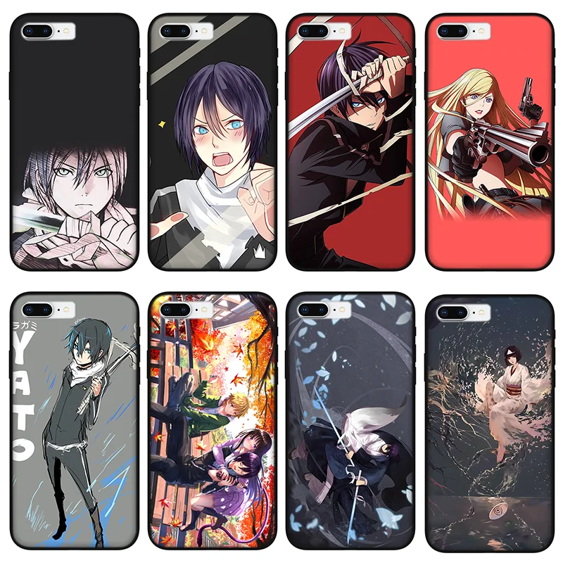 

Черный силиконовый чехол YATO Noragami для телефона Huawei Honor 50 20 30 7 8X 8C 8A 9 9X 9S 10 Lite Pro, чехол