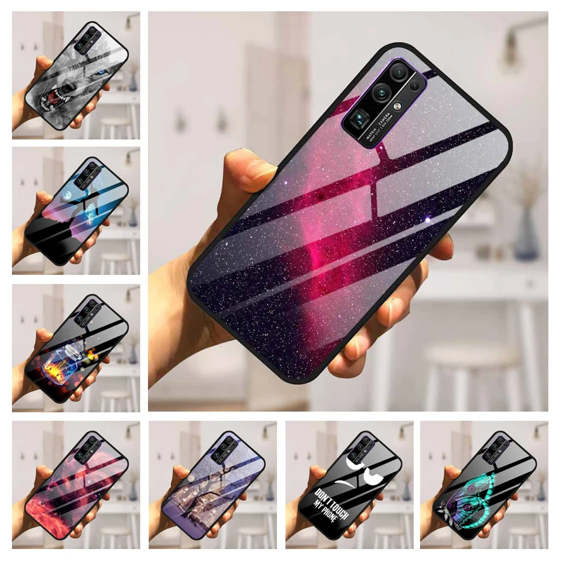 Чехол для Honor 30 30Pro 30Pro + 30S 30i, твердая задняя крышка из закаленного стекла для Huawei Honor 30 Pro Plus, чехол, бампер, чехол 30Pro