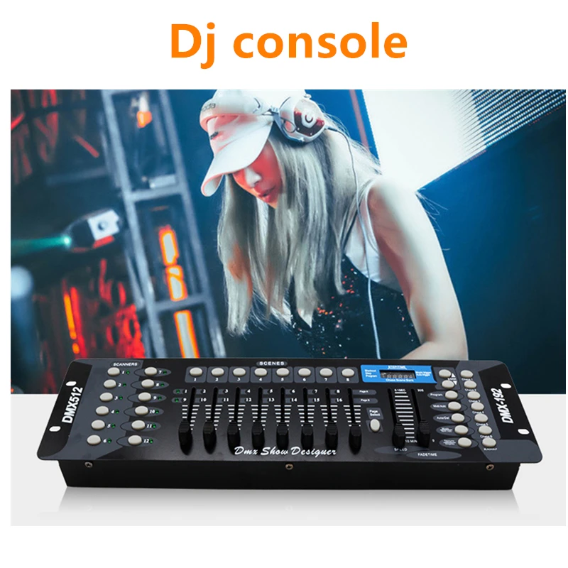 Быстрая 192 DMX контроллер диджей оборудование DMX 512 консольная часть освещения для светодиодный Par движущаяся головка диджейский прожектор Co