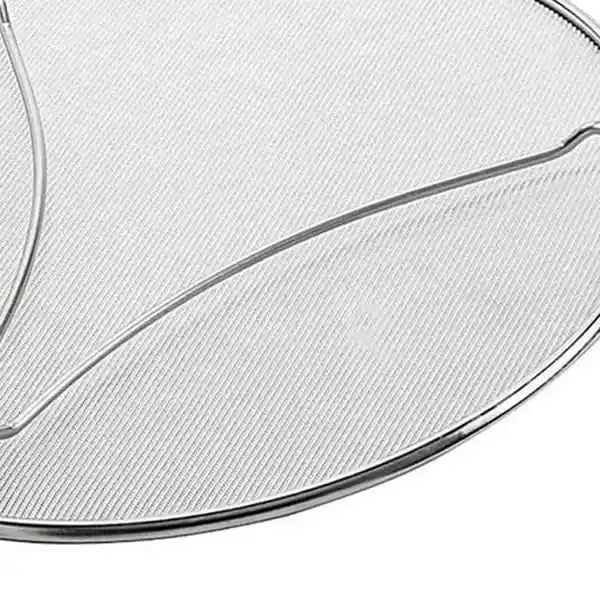 

2Pcs Stainless Steel Filter Lid Handle Collapsible Explosion-Proof Oil Cover Oil Screen Cover Oil Separator Cover