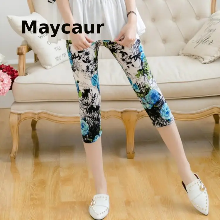 

Лето 2021, эластичные тонкие молочные шелковые леггинсы с зернистой поверхностью, тонкие брюки, женский Принт