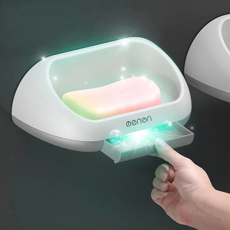 

Portable Soap Dishes Convertible Soap Holder For A Bathroom Plastic Wall Mount Storage Box Organizer Bathroom Accessories Soap