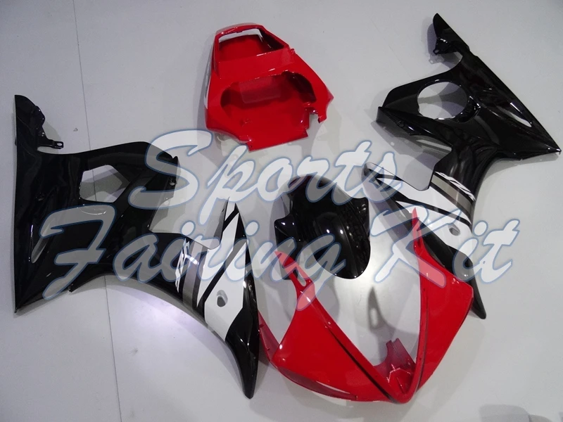 Обтекатели для YZF R6 2003 2005 черный красный набор всего тела YZFR6 03 04 обтекатель