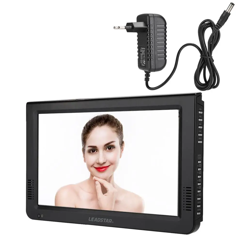 LEADSTAR 10.1 Inch ISDB-T 16:9 HD Digital Analog Portable TFT-LED Color TV Television Player for Home Car EU Plug | Электроника