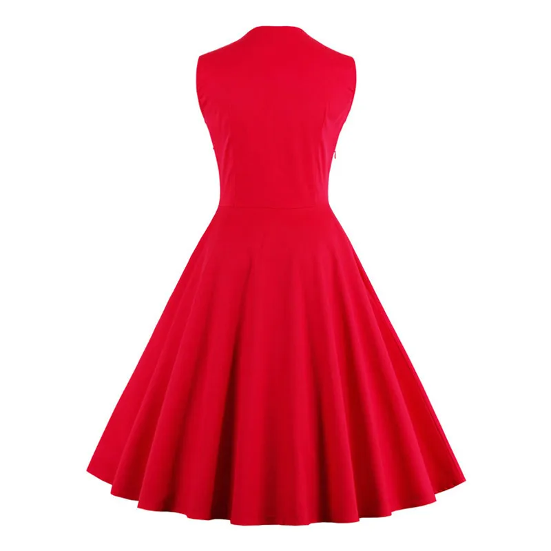 5XL женское винтажное платье в стиле рокабилли элегантное сексуальная женская