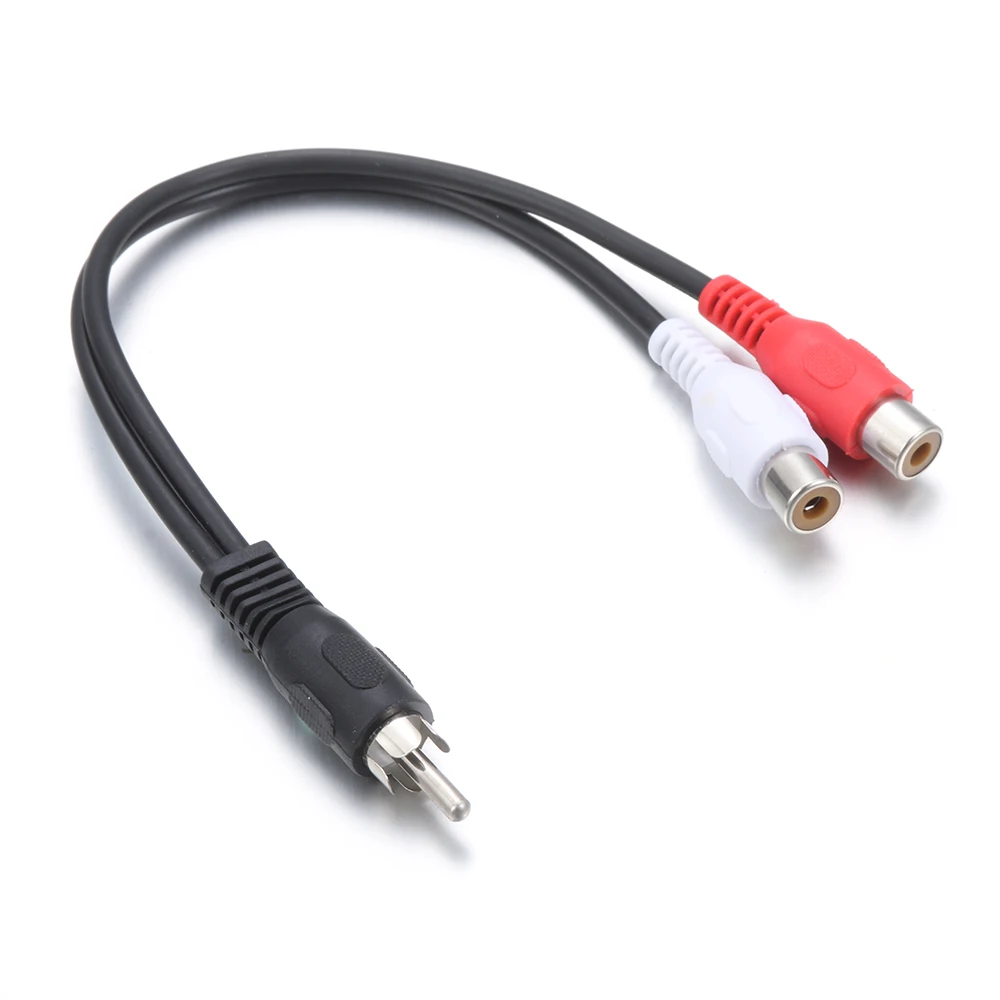 6 дюймовый аудиокабель со штекером 3 5 и двумя штекерами RCA 2rca для стерео AUX мм