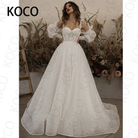 macdugal wedding dress 2021 princess sweetheart tulle beach bride gown removable sleeves vestido de novia civil women skirt