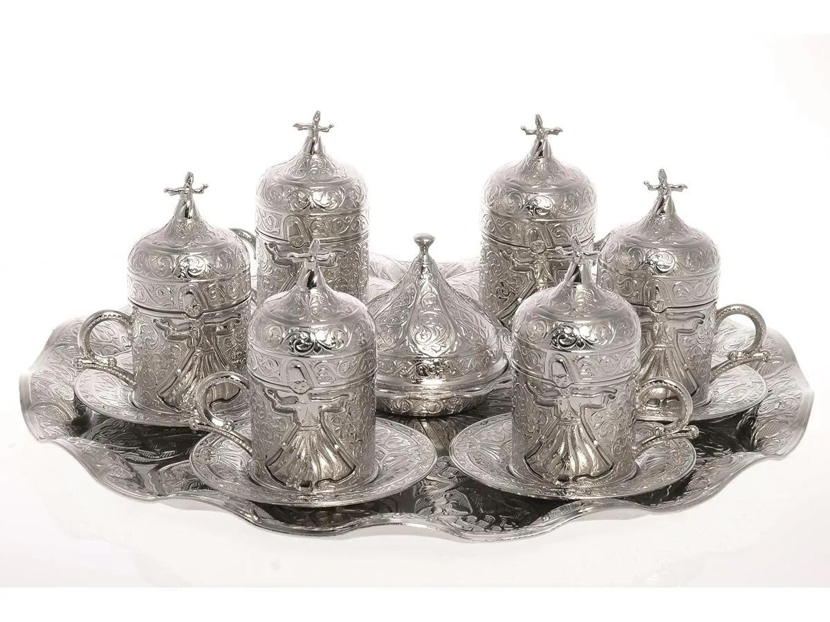 Набор из шести турецких кофейных чашек для кофе турецкого восхищения набор