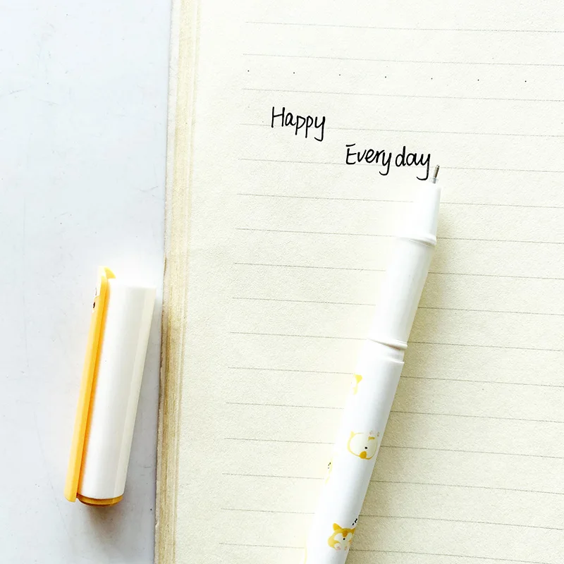 1 шт. гелевая ручка для письма с милыми мультяшными собаками утками и кошками