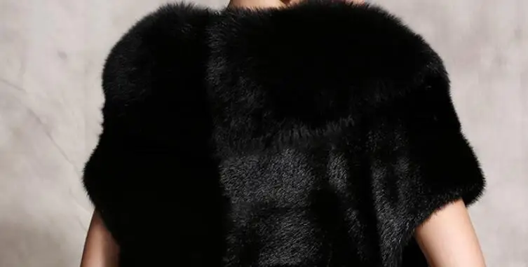 Женский жилет из искусственного меха Весенняя шаль большого размера | Женская