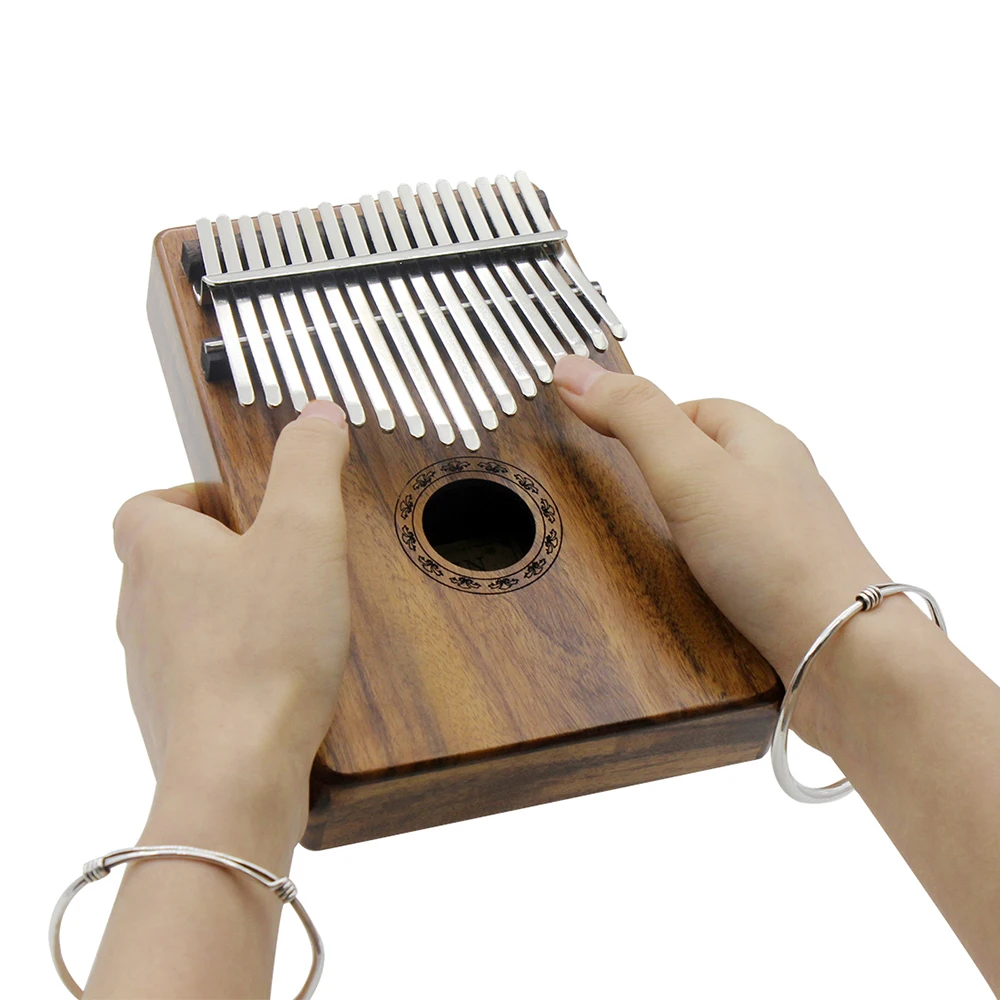

17-key EQ Thumb Piano Kalimba Mbira Sanza Solid Acacia Built-in Pickup With 6.35mm Speaker Interface Gift for Music Lovers